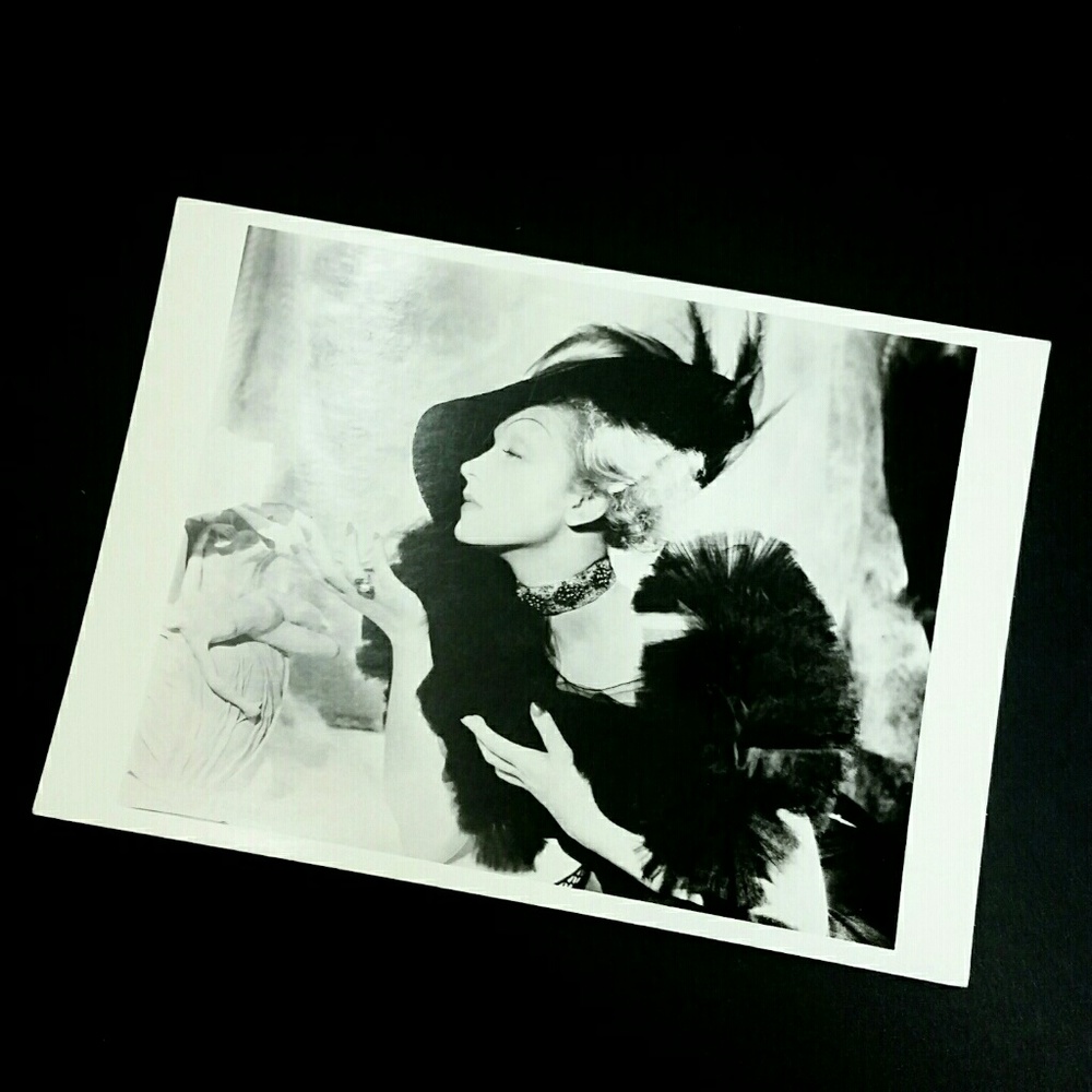 Vintage Postcard, Marlene Dietrich, Fotofolio